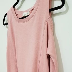 Pink Cut Out Sweat Shirt Medium